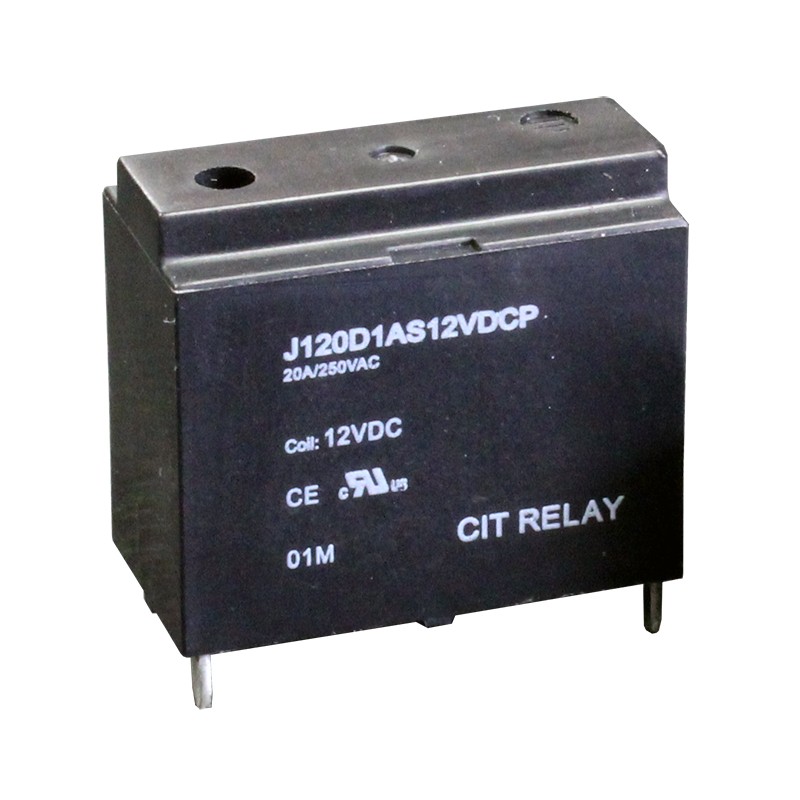 1 pcs : J120D1AS12VDCP - RELAY GEN PURPOSE SPST 20A 12V