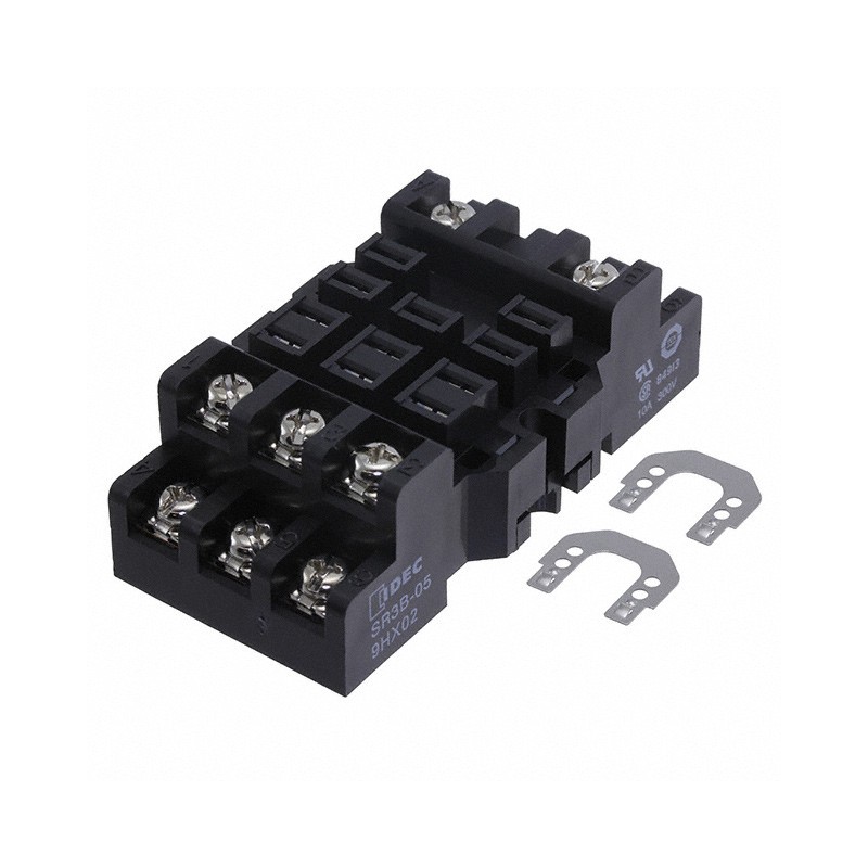 1 pcs : SR3B-05 - RELAY SOCKET 11 POS DIN RAIL