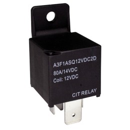 1 pcs : A3F1ASQ12VDC2D - RELAY AUTOMOTIVE SPST 80A 12V