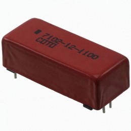 1 pcs : 7102-12-1100 - RELAY REED DPST 500MA 12V