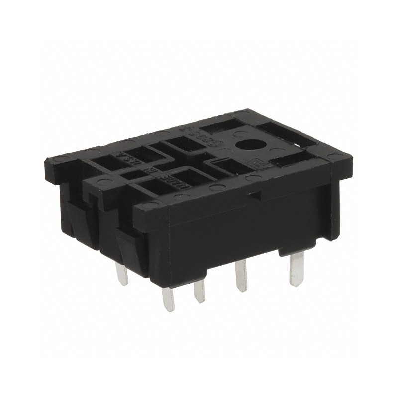 1 pcs : 27E489 - RELAY SOCKET 8 POS THROUGH HOLE