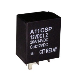 1 pcs : A11CSP12VDC1.2R - RELAY AUTOMOTIVE SPDT 30A 12V