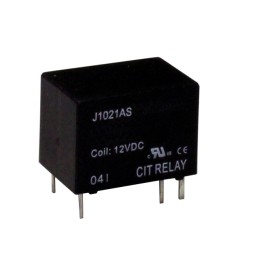 1 pcs : J1021AS512VDC.45 - RELAY GEN PURPOSE SPST 5A 12V