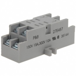 1 pcs : 27E487 - RELAY SOCKET 8 POS CHASSIS MOUNT