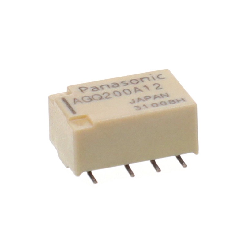 1 pcs : AGQ200A12Y - RELAY TELECOM DPDT 2A 12V