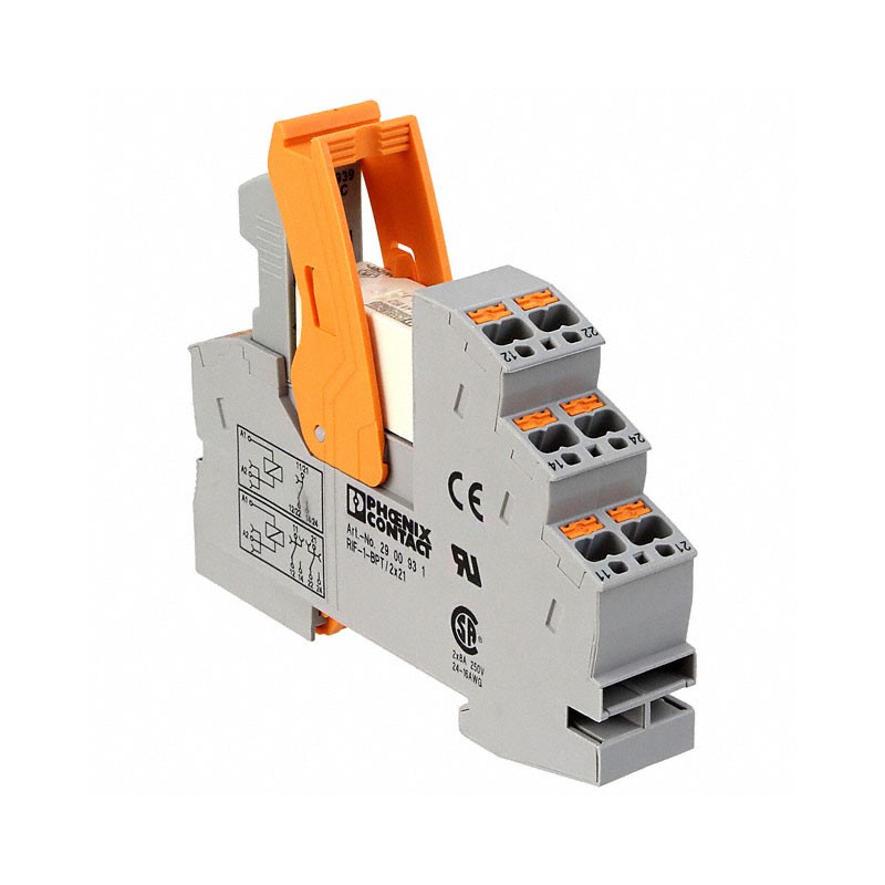 1 pcs : 2903334 - RELAY GEN PURPOSE DPDT 8A 24V