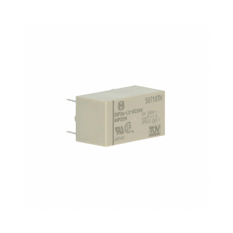1 pcs : DSP2A-L2-DC24V - RELAY GEN PURPOSE DPST 5A 24V