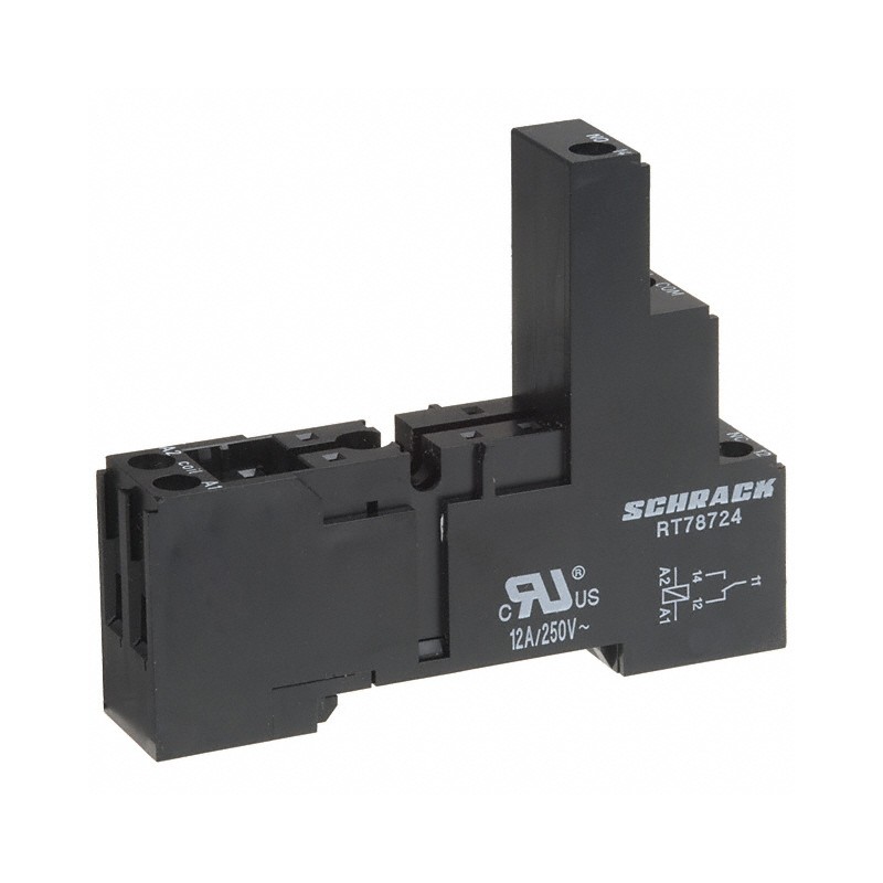 1 pcs : 8-1415035-1 - RELAY SOCKET 5 POSITION DIN RAIL