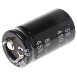 1 pcs - Nichicon 68μF Aluminium Electrolytic Capacitor 450V dc, Snap-In - LGU2W680MELY