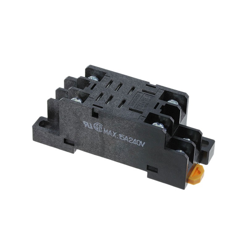 1 pcs : PTF08A - RELAY SOCKET 8 POSITION DIN RAIL