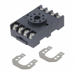 1 pcs : SR2P-06 - RELAY SOCKET 8 POSITION DIN RAIL