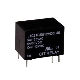1 pcs : J1021CS512VDC.45 - RELAY GEN PURPOSE SPDT 5A 12V