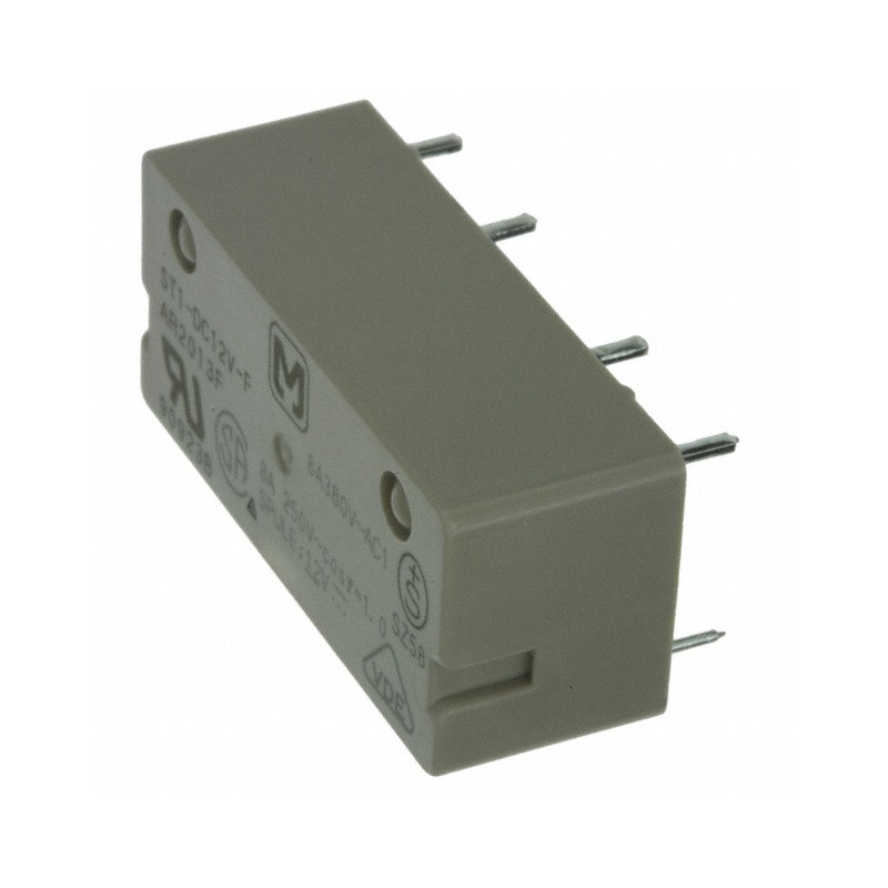 1 pcs : ST1-DC12V-F - RELAY GEN PURPOSE DPST 8A 12V