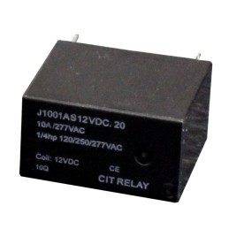 1 pcs : J1001AS12VDC.20 - RELAY GEN PURPOSE SPST 10A 12V