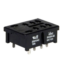 1 pcs : SH2B-62 - RELAY SOCKET 8 POS THROUGH HOLE