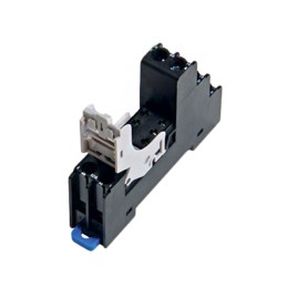 1 pcs : SJ1S-07LW - RELAY SOCKET 5 POSITION DIN RAIL