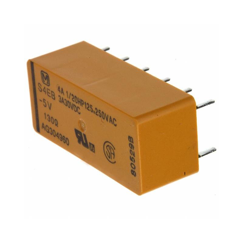 1 pcs : S4EB-5V - RELAY GEN PURPOSE 4PST 4A 5V