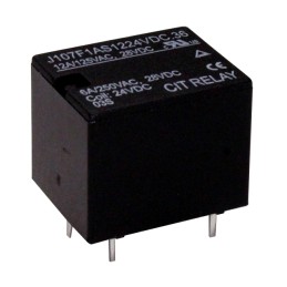 1 pcs : J107F1AS1224VDC.36 - RELAY GEN PURPOSE SPST 12A 24V