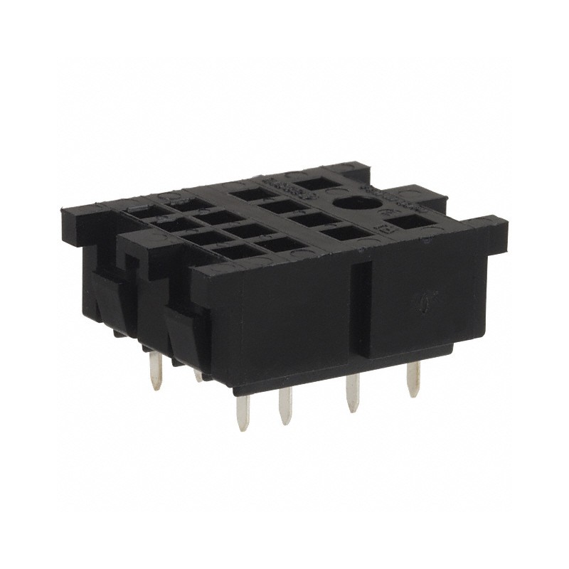 1 pcs : 27E220 - RELAY SOCKET 8 POS THROUGH HOLE