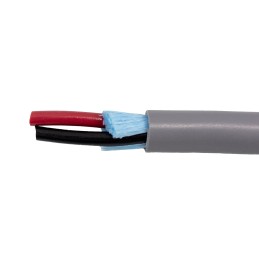 1 Reel of 152 M - Alpha Wire Control Cable, 3 Cores, 0.56 mm², Unscreened, 152m, Black, Grey PVC Sheath, 20 AWG