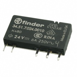 1 pcs : 34.51.7.024.0010 - RELAY GEN PURPOSE SPDT 6A 24V