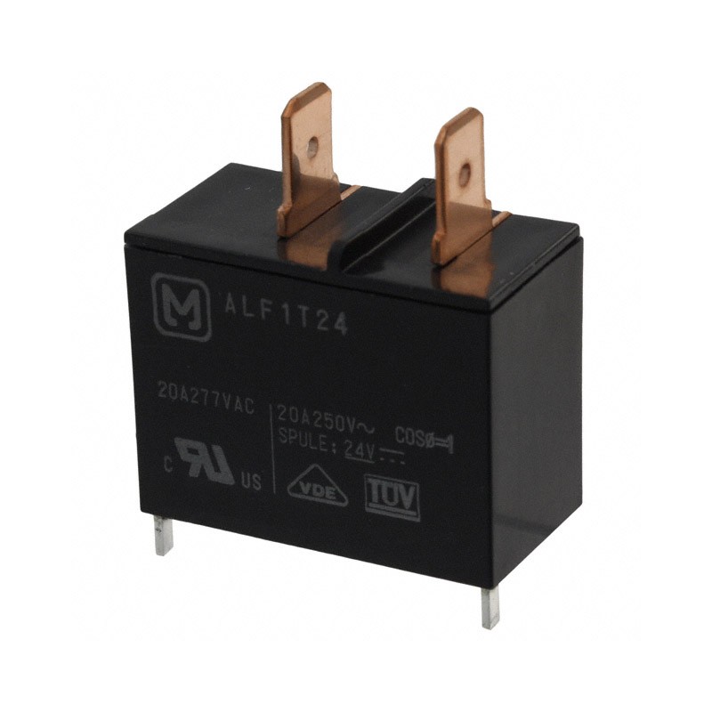 1 pcs : ALF1T24 - RELAY GEN PURPOSE SPST 20A 24V