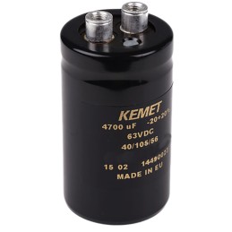 1 pcs - KEMET 220μF Aluminium Electrolytic Capacitor 450V dc, Screw Terminal - ALS40A221DE450
