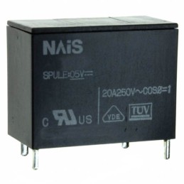 1 pcs : ALF1P05 - RELAY GEN PURPOSE SPST 20A 5V