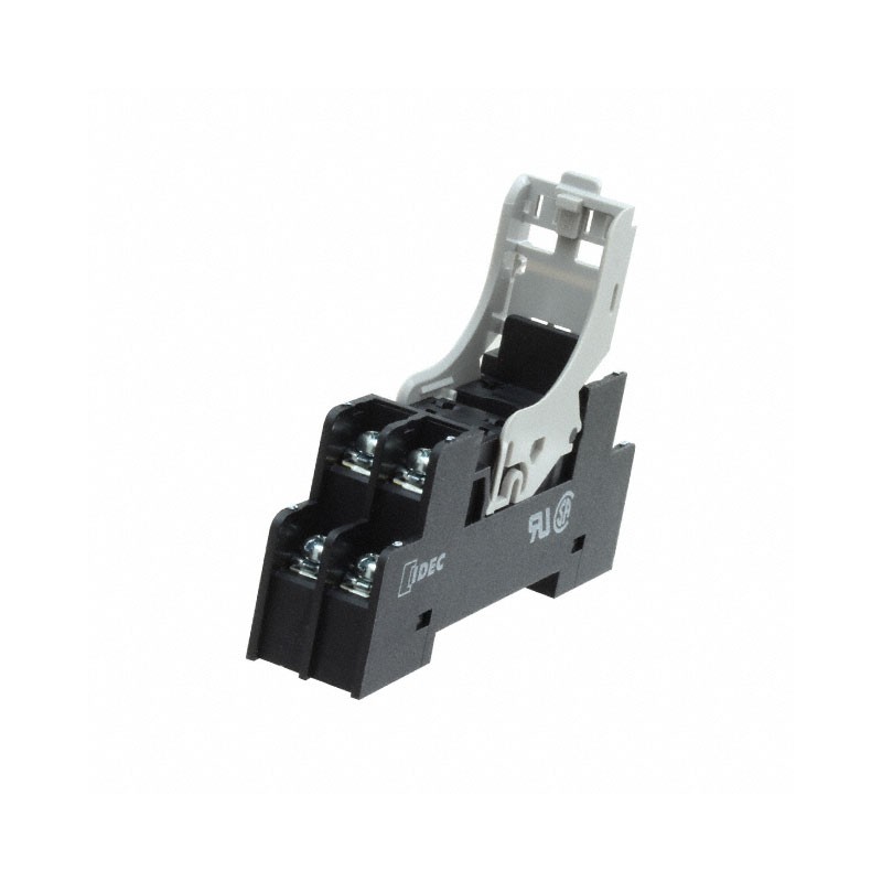 1 pcs : SJ2S-05BW - RELAY SOCKET 8 POSITION DIN RAIL