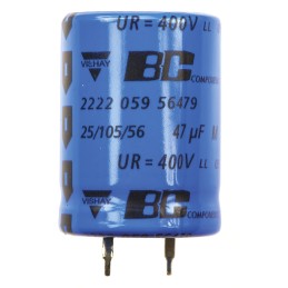 1 pcs - Vishay 47μF Aluminium Electrolytic Capacitor 400V dc, Snap-In - MAL205956479E3
