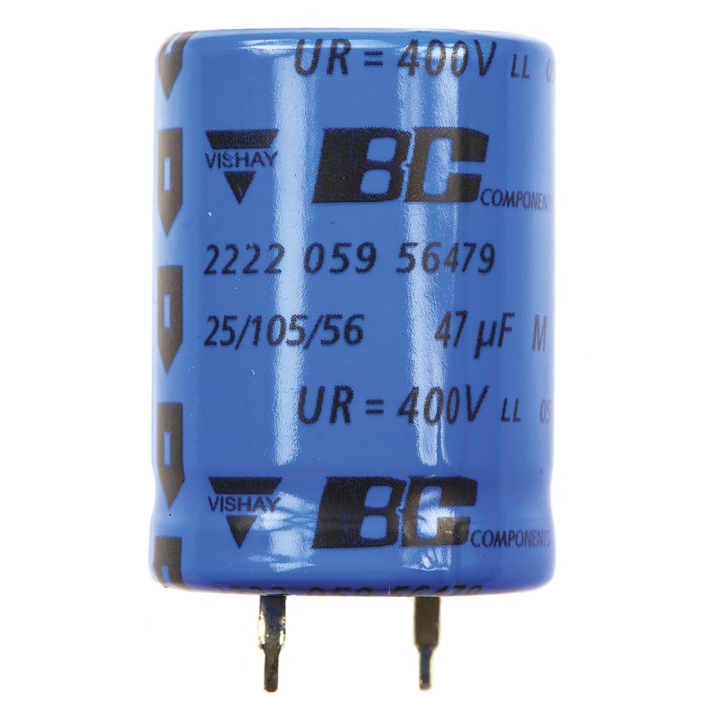 1 pcs - Vishay 47μF Aluminium Electrolytic Capacitor 400V dc, Snap-In - MAL205956479E3