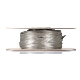 1 Reel of 30 M - RS PRO Expandable Braided Tinned Copper Metallic Cable Sleeve, 19.84mm Diameter, 30m Length