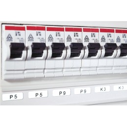 1 pcs - HellermannTyton Helatag 1216 White Label Roll, 6mm Width, 10mm Height, 25000 Qty