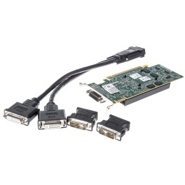 1 pcs - Matrox PCIe x16 512MB Graphics Card M Series, DDR2 Memory, DVI, VGA Output