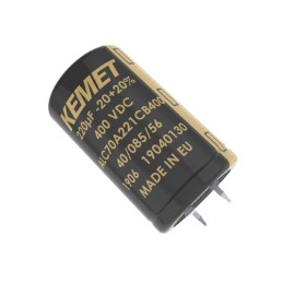 1 pcs - KEMET 820μF Aluminium Electrolytic Capacitor 400V dc, Snap-In - ALC70A821EF400