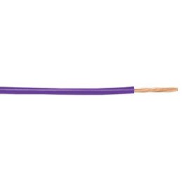 1 Reel of 30 M - Alpha Wire 3050 Series Purple 0.2 mm² Hook Up Wire, 24 AWG, 1/0.51 mm, 30m, PVC Insulation