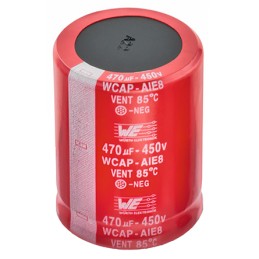 1 pcs - Wurth Elektronik 470μF Aluminium Electrolytic Capacitor 450V dc, Snap-In - 861221486023