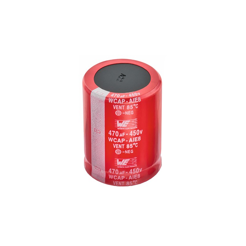 1 pcs - Wurth Elektronik 470μF Aluminium Electrolytic Capacitor 450V dc, Snap-In - 861221486023
