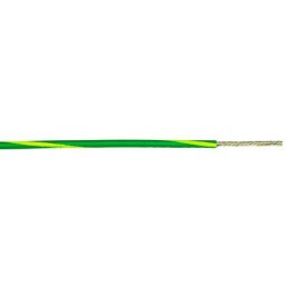 1 Reel of 305 M - Alpha Wire 3079 Series Green/Yellow 2.1 mm² Hook Up Wire, 14 AWG, 41/0.25 mm, 305m, PVC Insulation