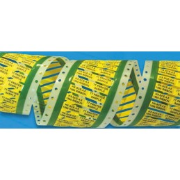1 Box of 250 - TE Connectivity HX-SCE on Yellow Heatshrink Labels, 50mm Label Length, 12.7mm Label Width