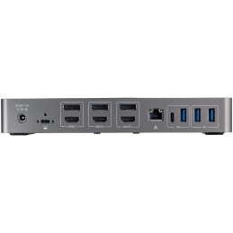 1 pcs - StarTech.com Triple Monitor 4K USB-C Docking Station with DisplayPort, HDMI - 6 x USB ports, USB A, USB C
