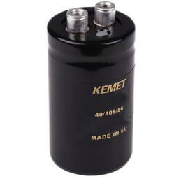 1 pcs - KEMET 22000μF Aluminium Electrolytic Capacitor 25V dc, Screw Terminal - ALS40A223DB025