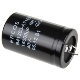 1 pcs - EPCOS 15000μF Electrolytic Capacitor 40V dc, Snap-In - B41303A7159M