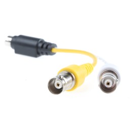 1 pcs - Van Damme Male 4 Pin mini-DIN to Female BNC x 2 DIN Cable 150mm