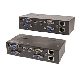 1 pcs - StarTech.com Dual Monitor USB VGA over CATx KVM Extender, 200m