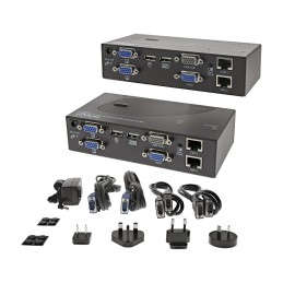 1 pcs - StarTech.com Dual Monitor USB VGA over CATx KVM Extender, 200m