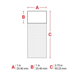1 Reel of 3000 - Brady B-427 Self-laminating Vinyl on White/Transparent Cable Labels, 95.25mm Label Length