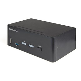 1 pcs - StarTech.com 2 Port Dual Monitor USB HDMI KVM Switch, 3.5 mm Stereo 3840 x 2160 Maximum Resolution