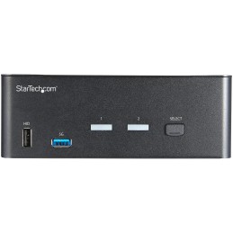1 pcs - StarTech.com 2 Port Dual Monitor USB HDMI KVM Switch, 3.5 mm Stereo 3840 x 2160 Maximum Resolution