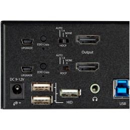 1 pcs - StarTech.com 2 Port Dual Monitor USB HDMI KVM Switch, 3.5 mm Stereo 3840 x 2160 Maximum Resolution